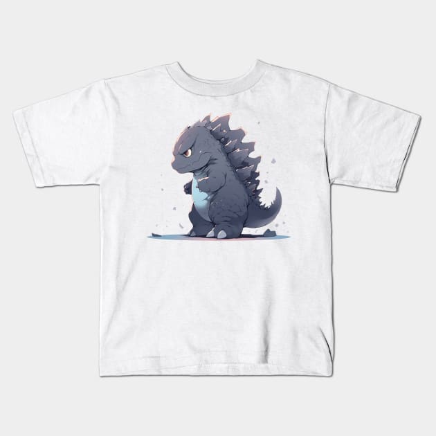 godzilla Kids T-Shirt by skatermoment